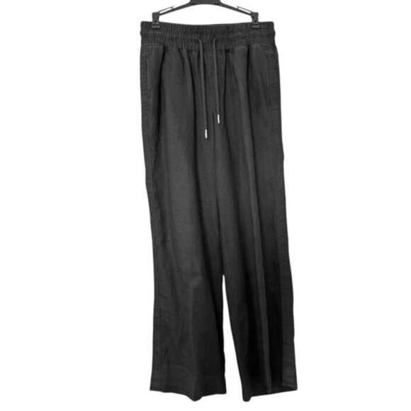 Quince Black European Linen Wide Leg Pants - Picture 3 of 6